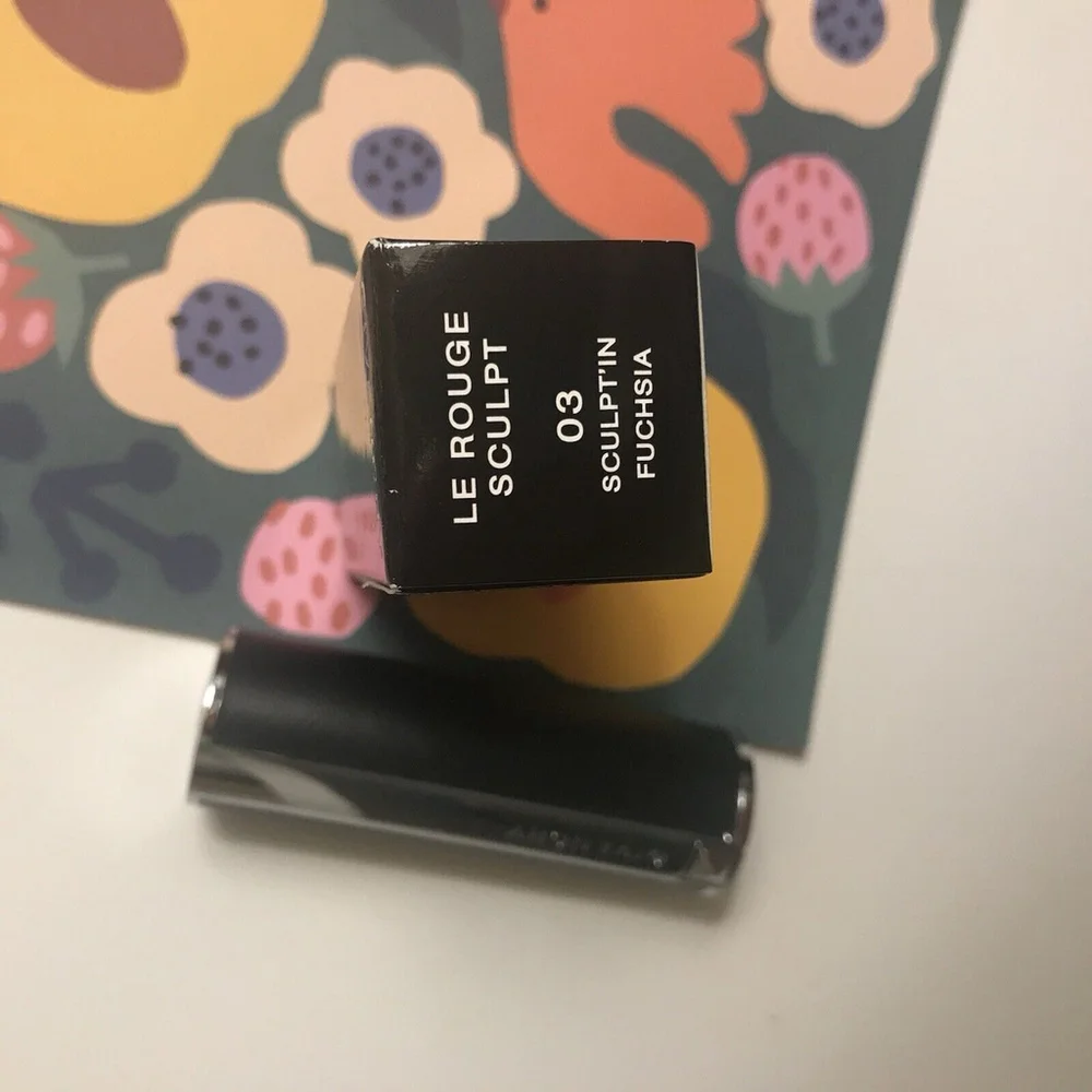 Givenchy Le Rouge Sculpt Two-tone Lipstick-#03 Sculpt’in Fuchsia-L’Autre Noir LE